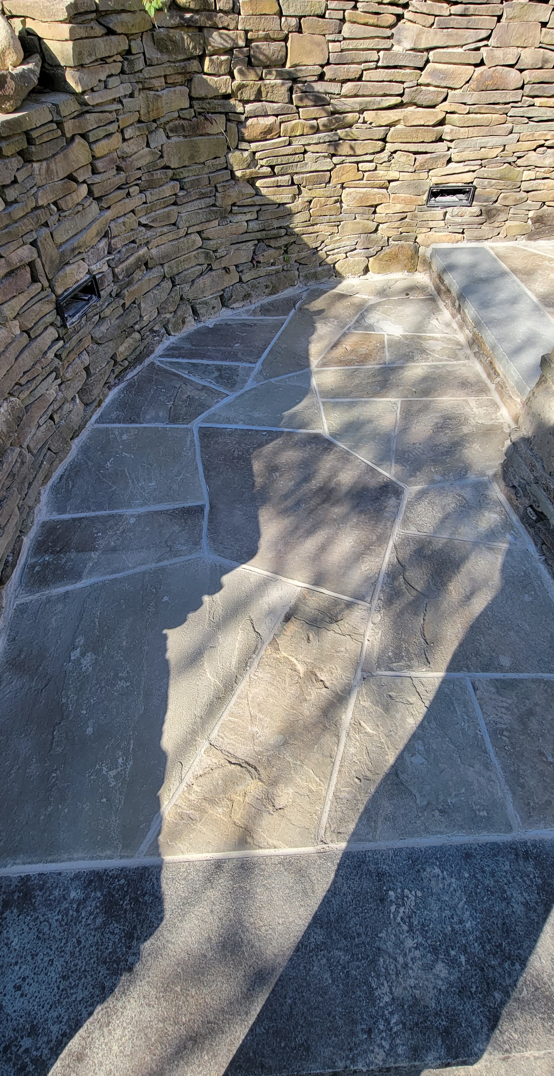 Stone Pathway & Wall