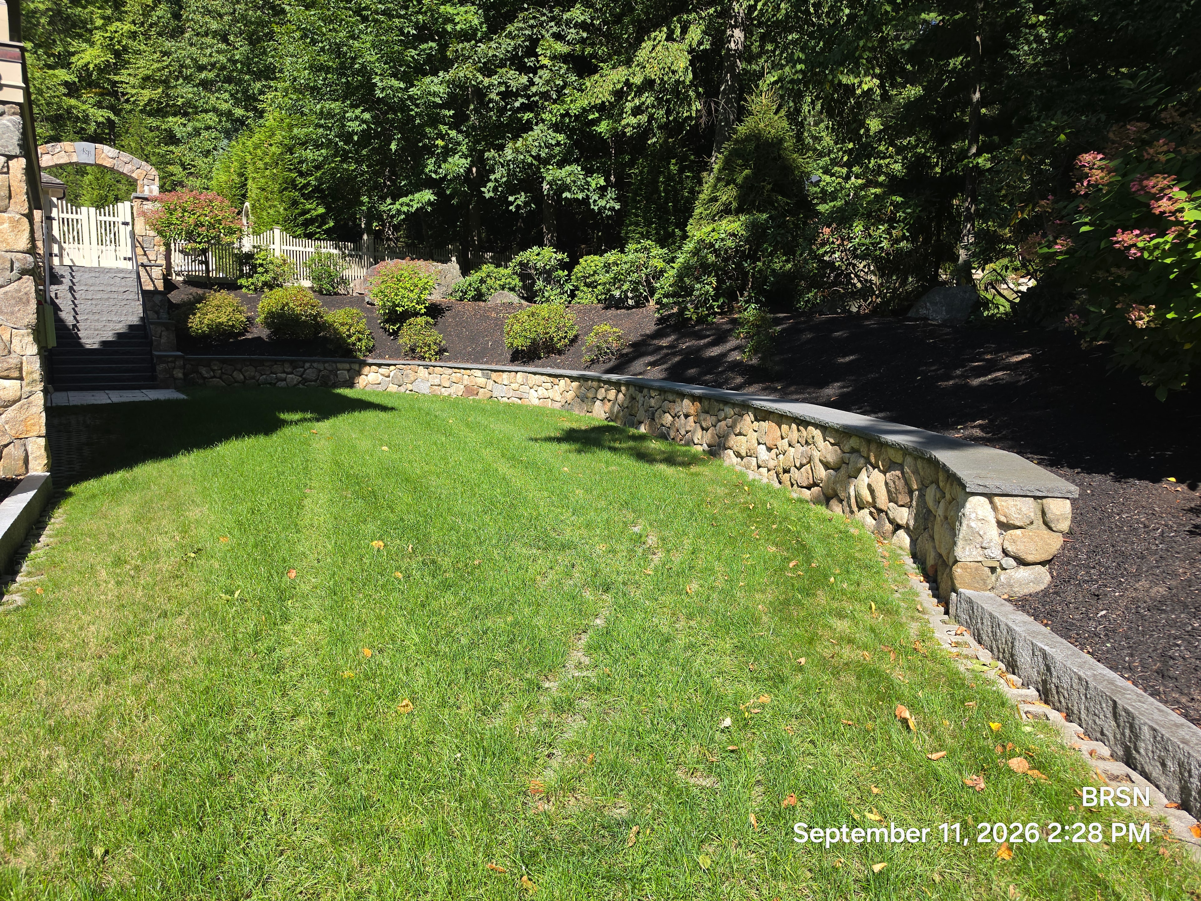 Fieldstone Garden Wall